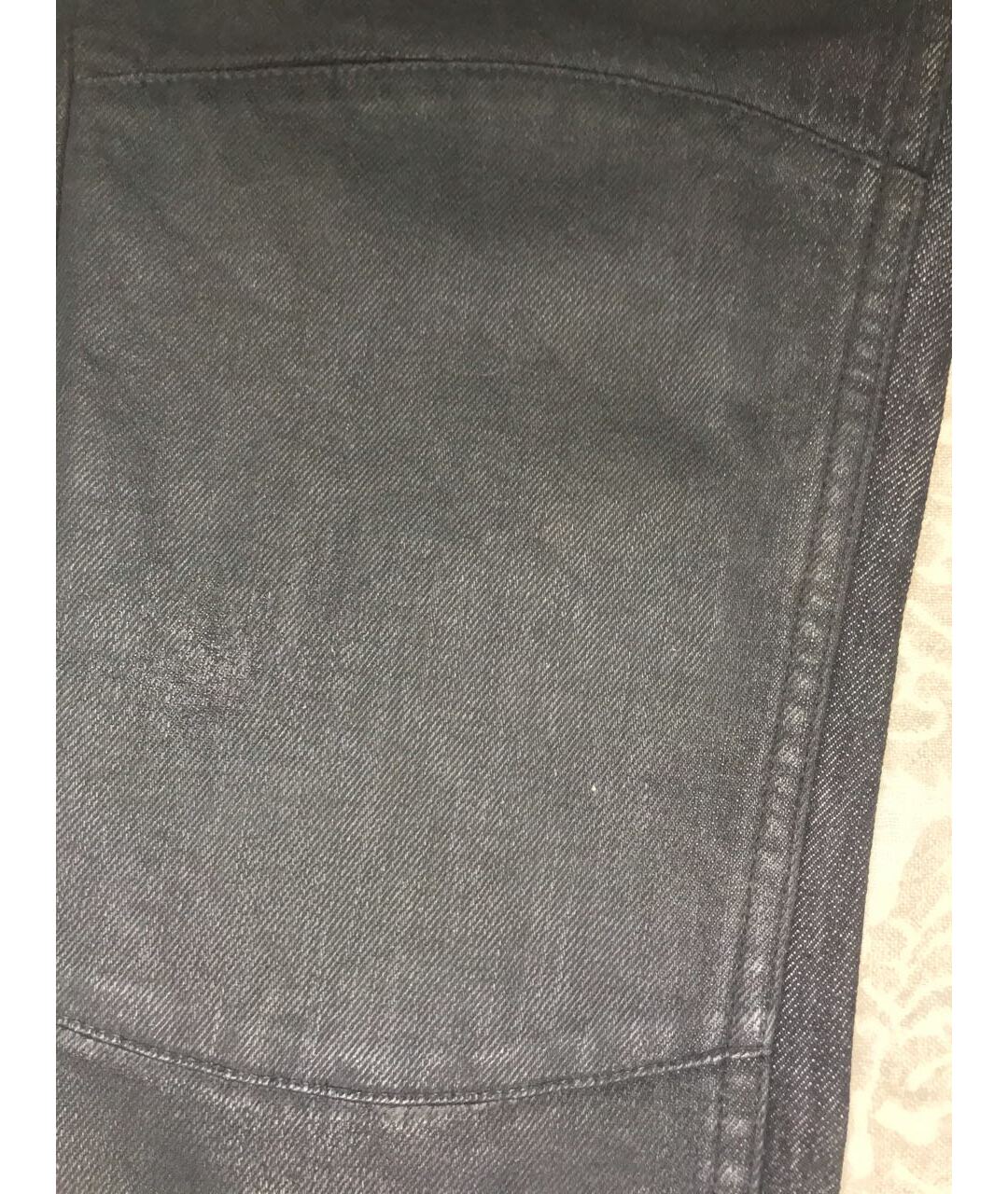 MM6 MAISON MARGIELA Антрацитовые хлопко-эластановые джинсы слим, фото 5
