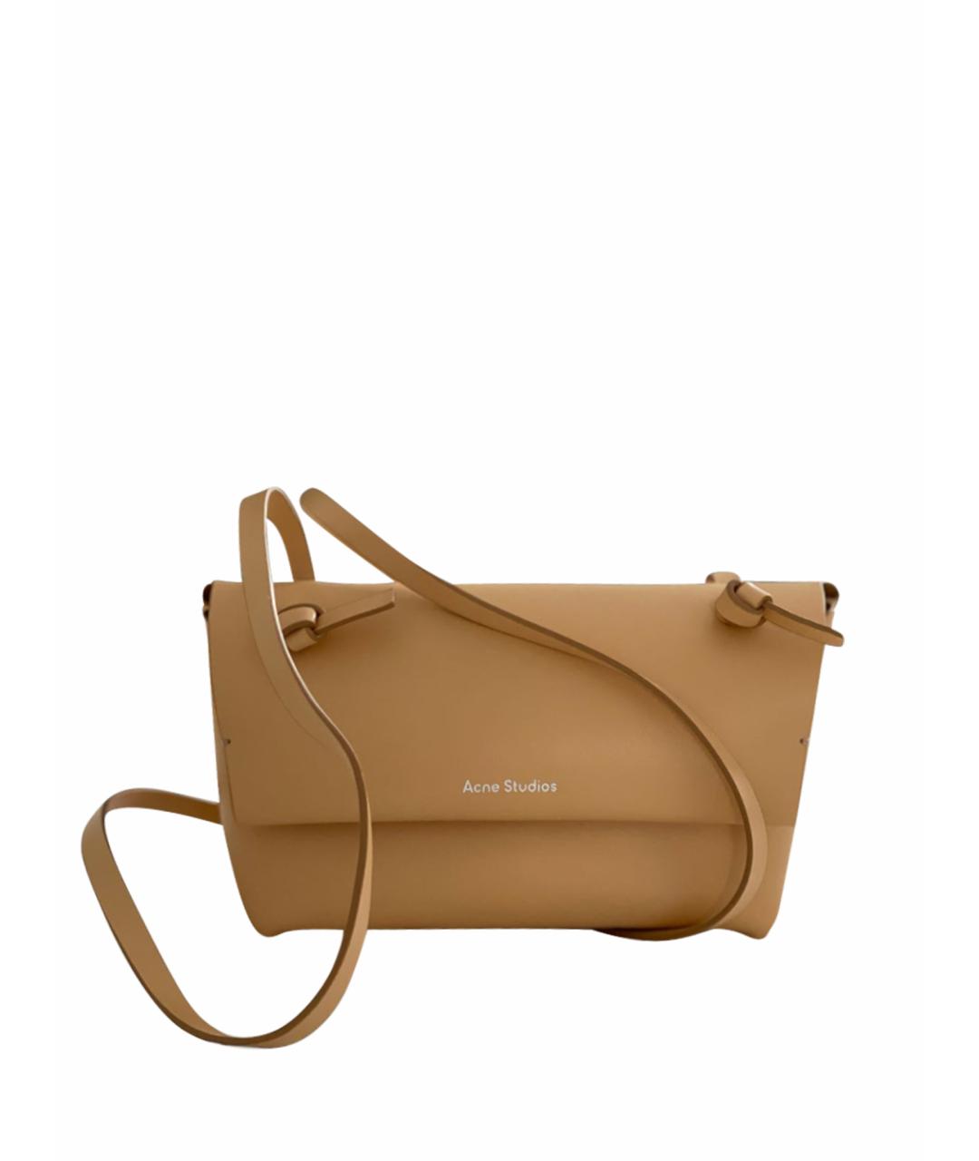 ACNE STUDIOS Бежевая кожаная сумка через плечо для женщин – купить в ...