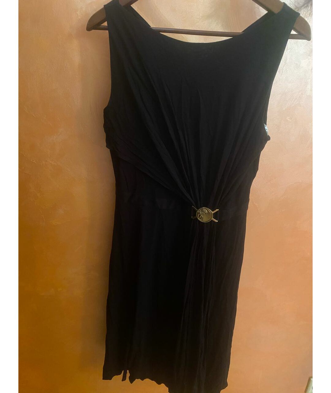 VERSACE COLLECTION Черное вискозное вечернее платье, фото 7
