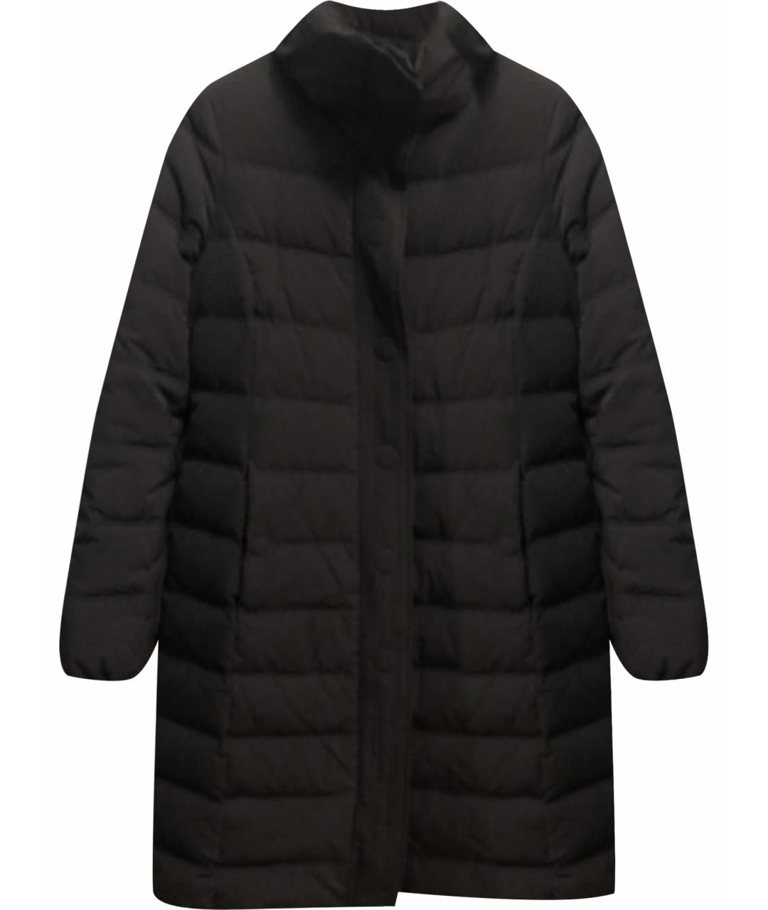 ARMANI COLLEZIONI Черное полиэстеровое пальто, фото 1