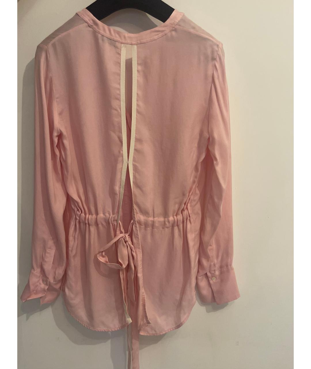 SANDRO Розовая вискозная блузы, фото 2