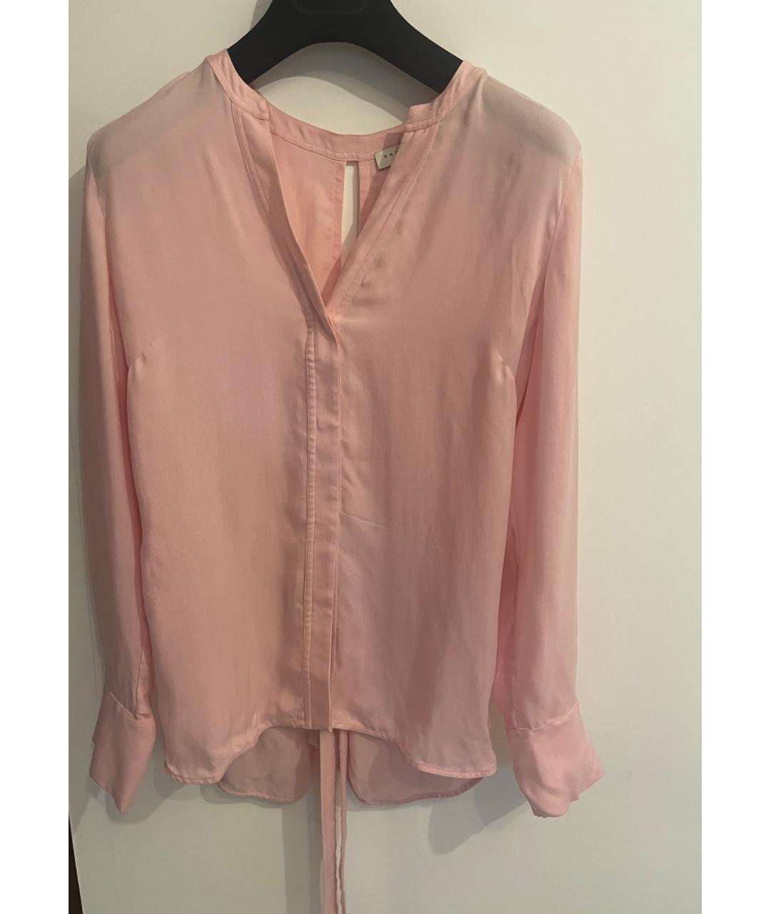 SANDRO Розовая вискозная блузы, фото 7