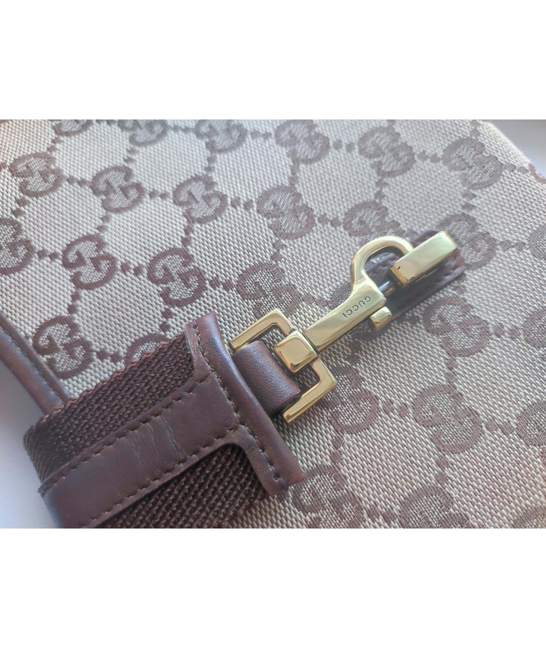 GUCCI Бежевая тканевая сумка с короткими ручками, фото 5