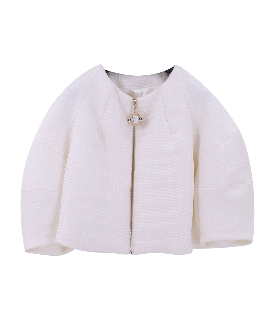 ELISABETTA FRANCHI Белый полиэстеровый жакет/пиджак, фото 1