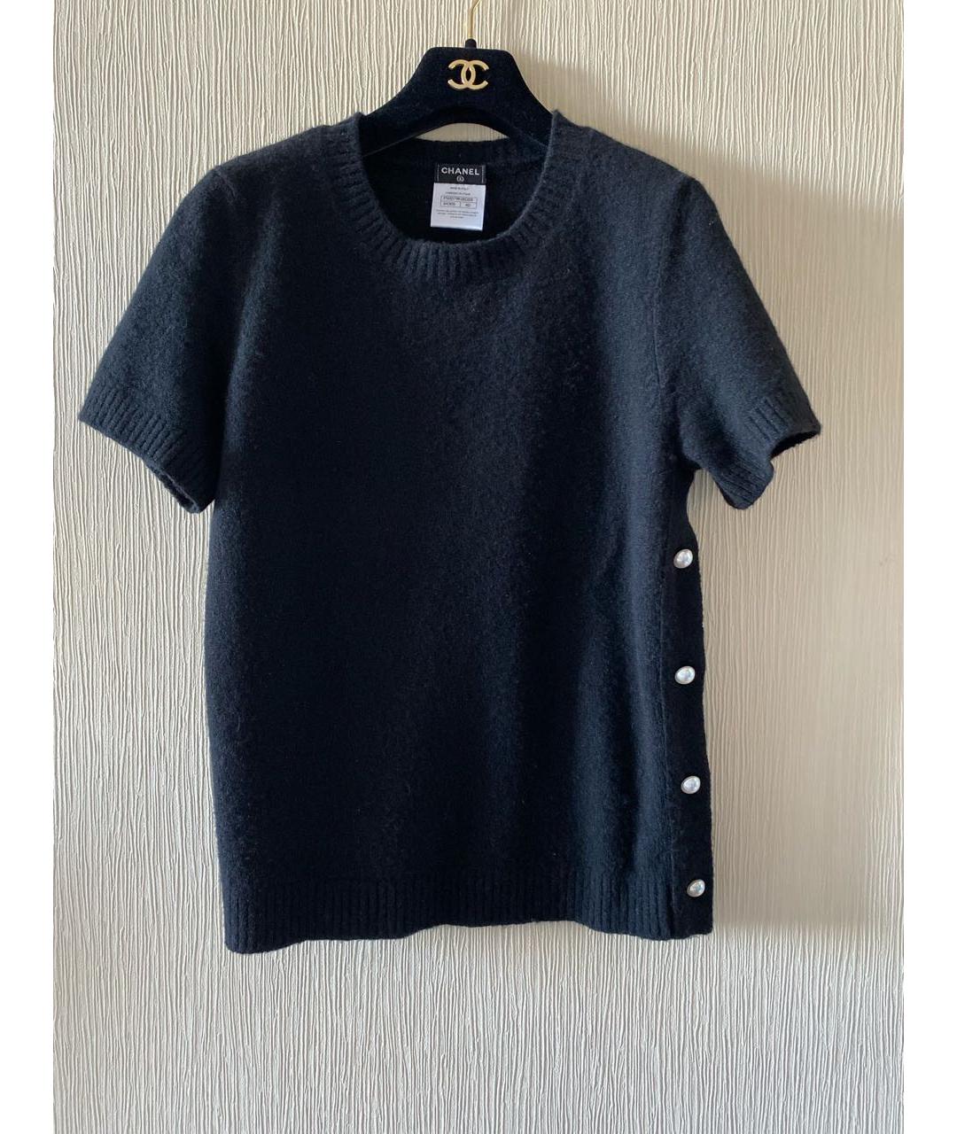 CHANEL Черный кашемировый джемпер / свитер, фото 8