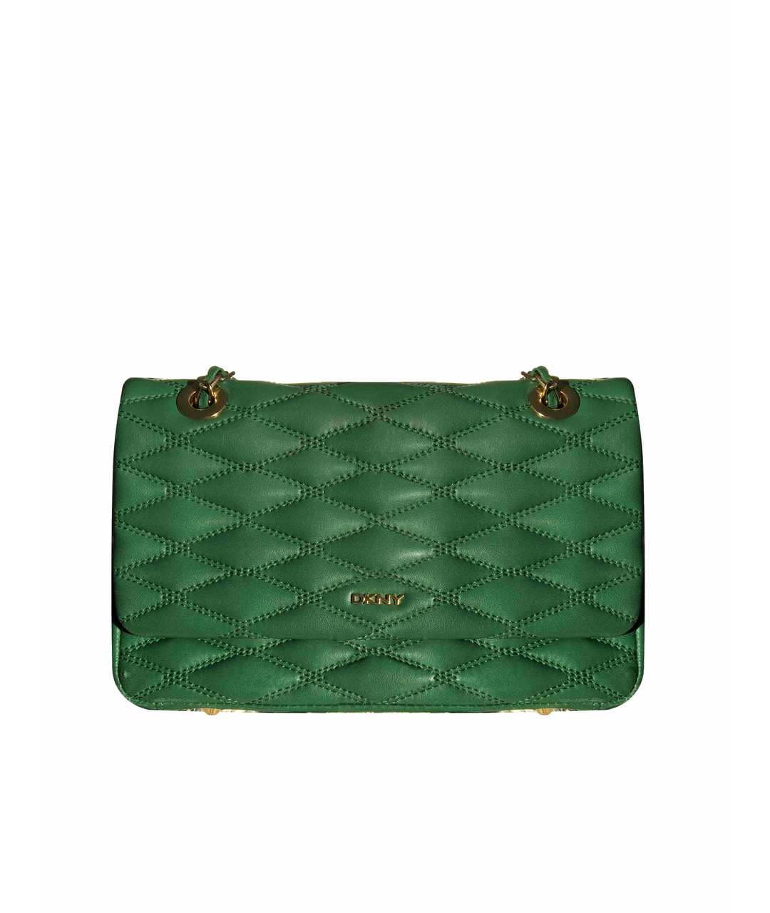 DKNY Зеленая кожаная сумка тоут, фото 1