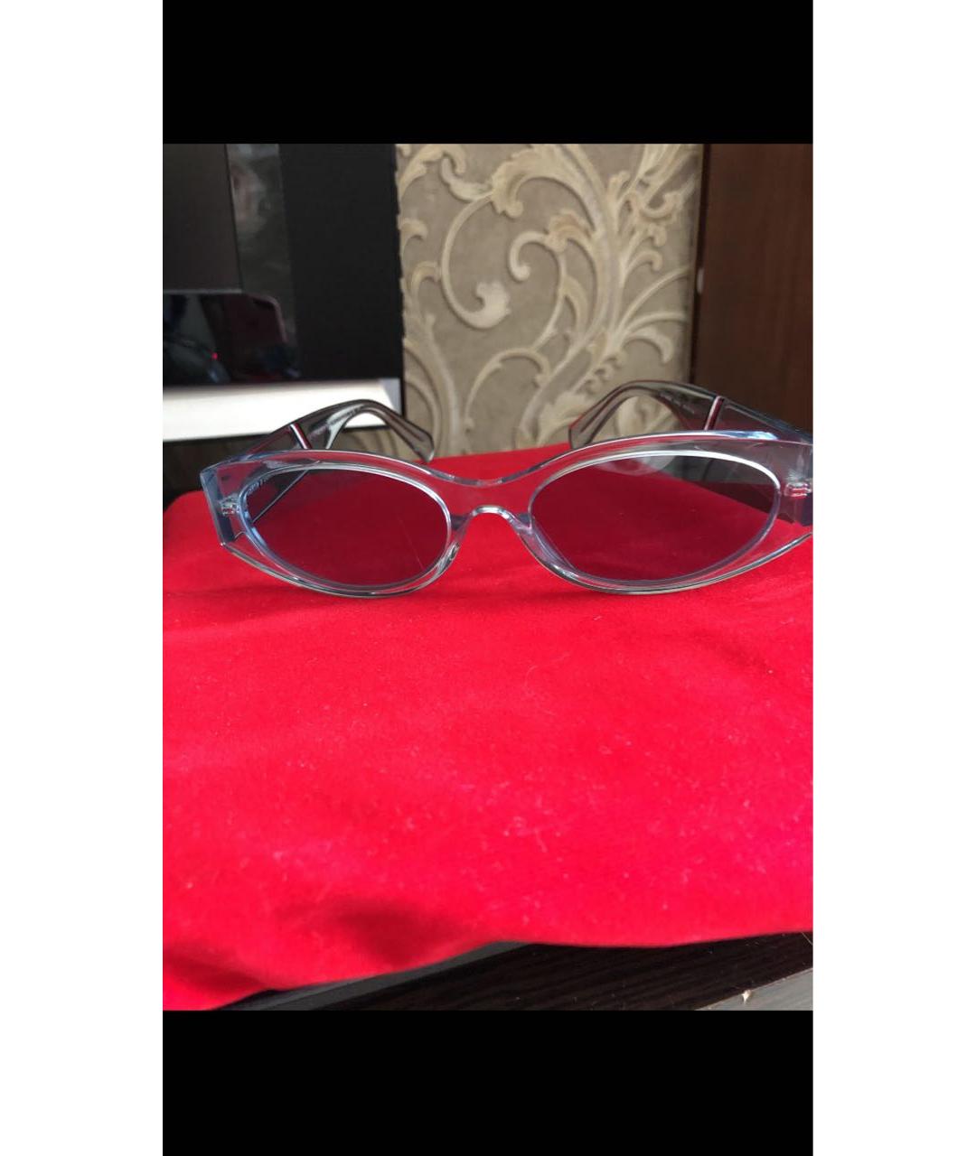 TOMMY HILFIGER Голубые пластиковые солнцезащитные очки, фото 4