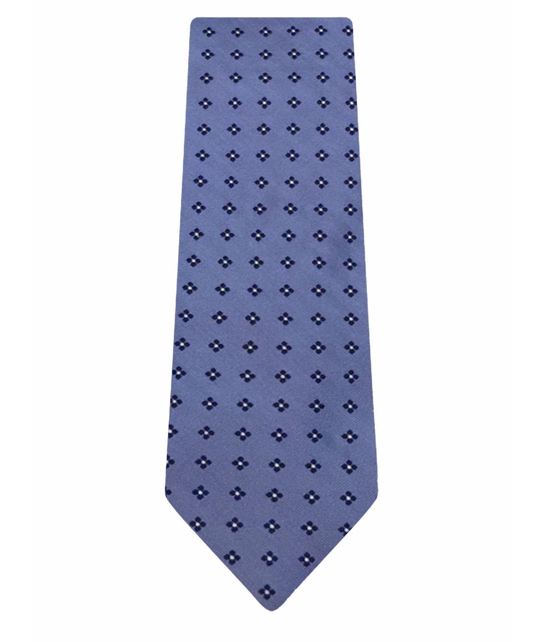 CORNELIANI Голубой шелковый галстук, фото 1