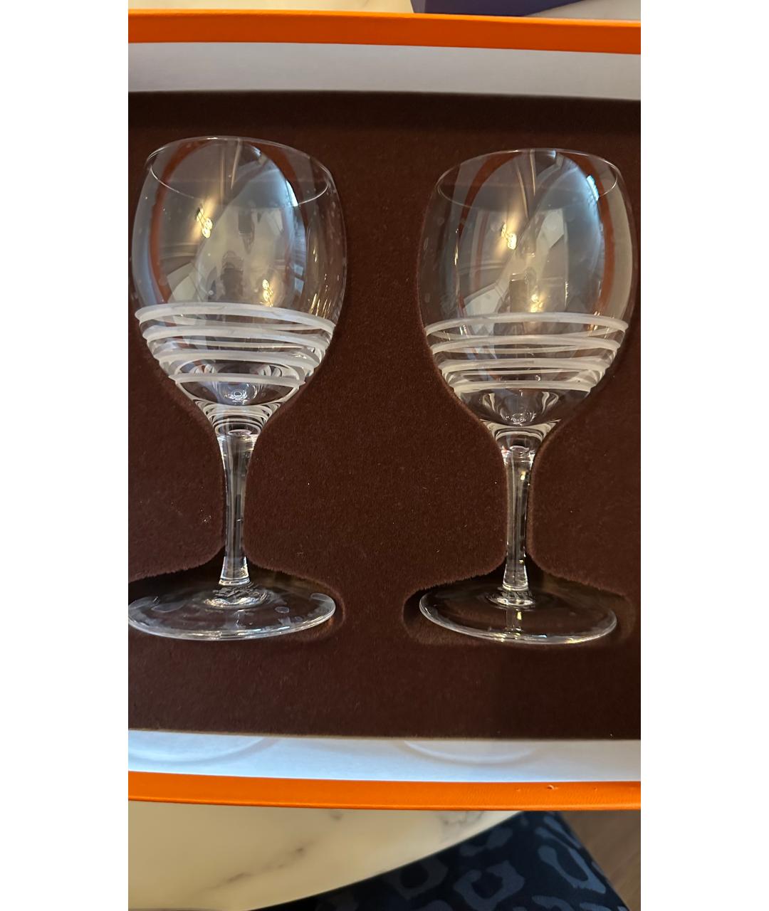 HERMES PRE-OWNED Стеклянный бокал для вина, фото 5