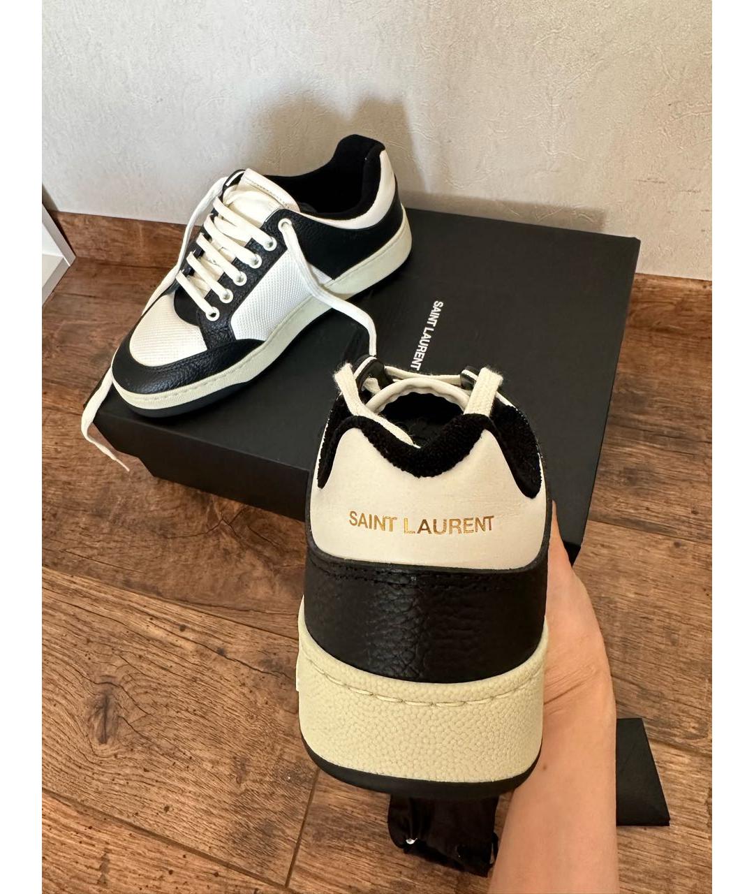 SAINT LAURENT Кожаные кеды, фото 4
