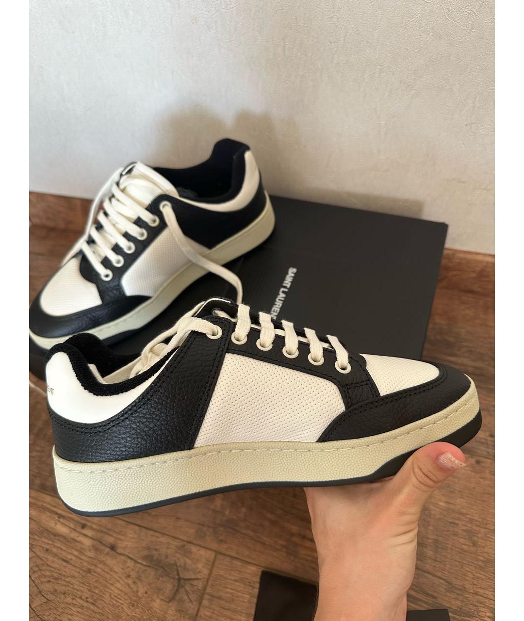 SAINT LAURENT Кожаные кеды, фото 5