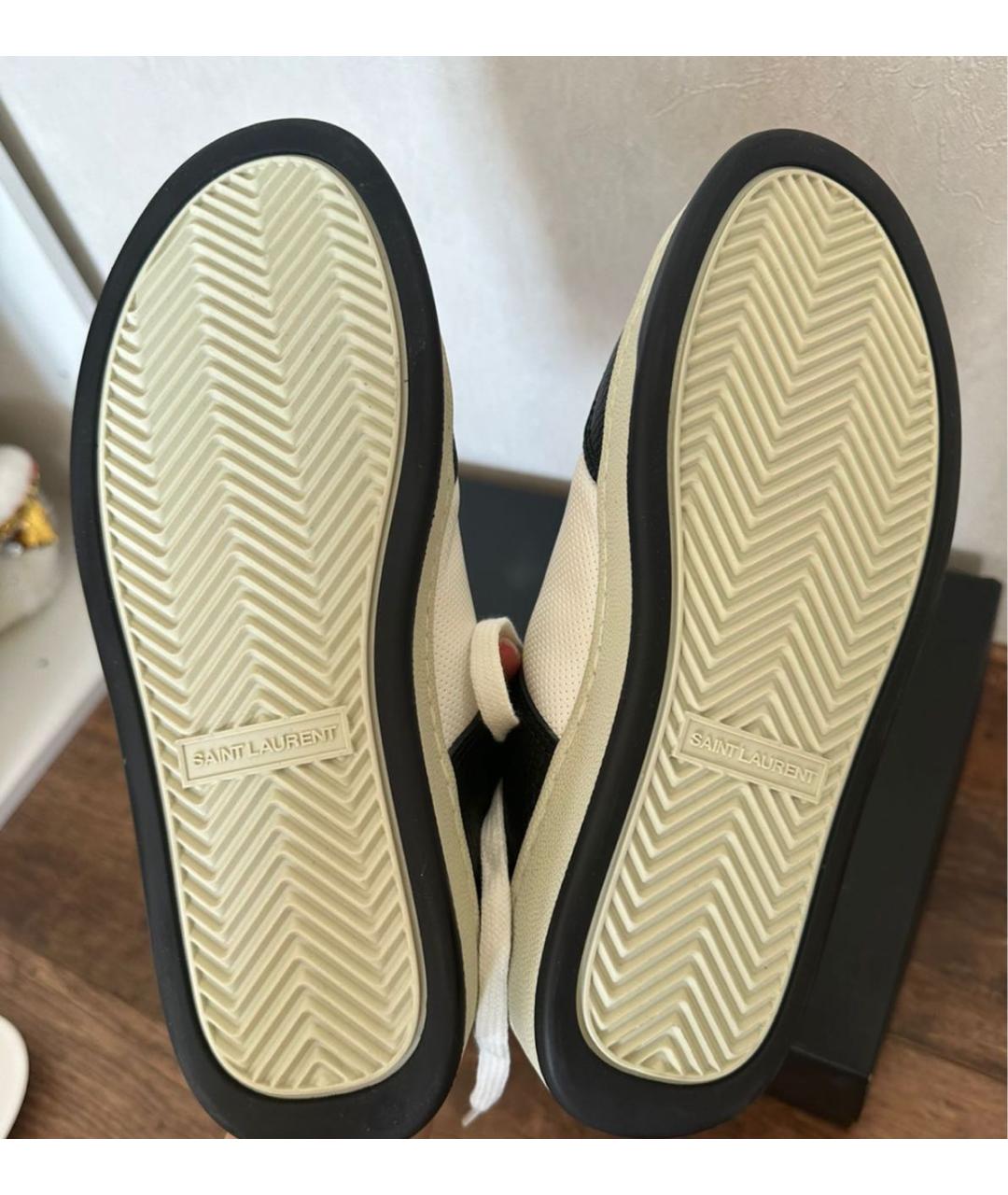 SAINT LAURENT Кожаные кеды, фото 2
