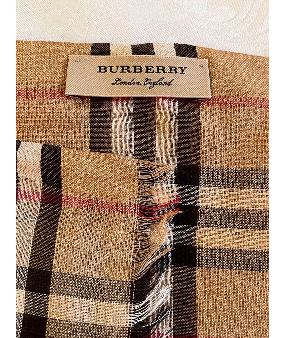 BURBERRY Шерстяной шарф, фото 3