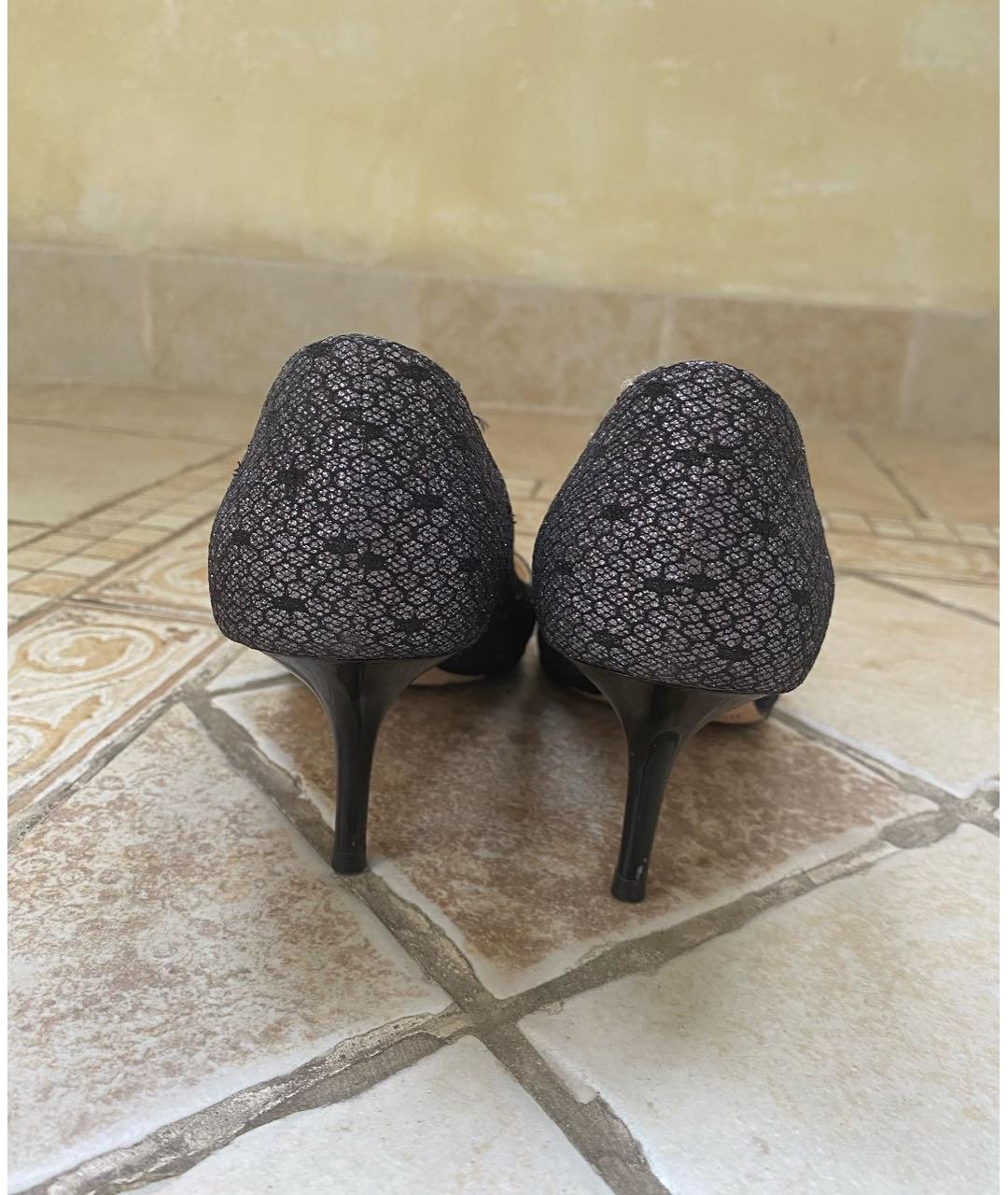 JIMMY CHOO Серебряные кожаные туфли, фото 4