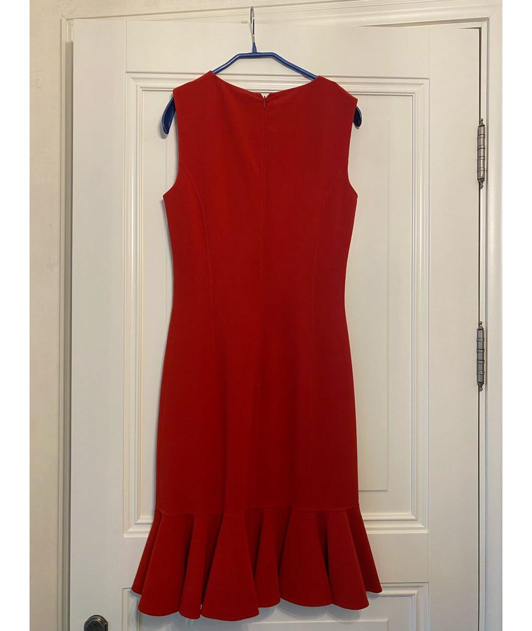 MICHAEL KORS Красное шерстяное коктейльное платье, фото 2
