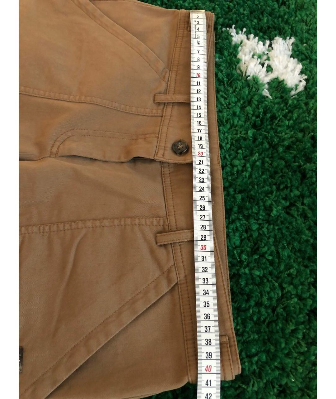 ICEBERG Коричневые хлопко-эластановые брюки узкие, фото 6