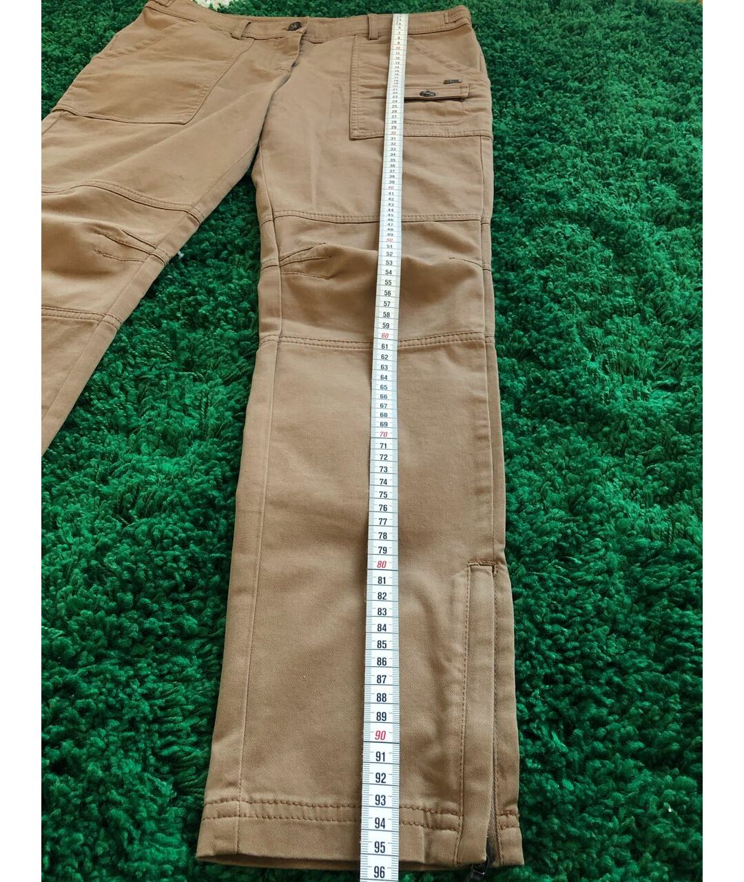 ICEBERG Коричневые хлопко-эластановые брюки узкие, фото 8