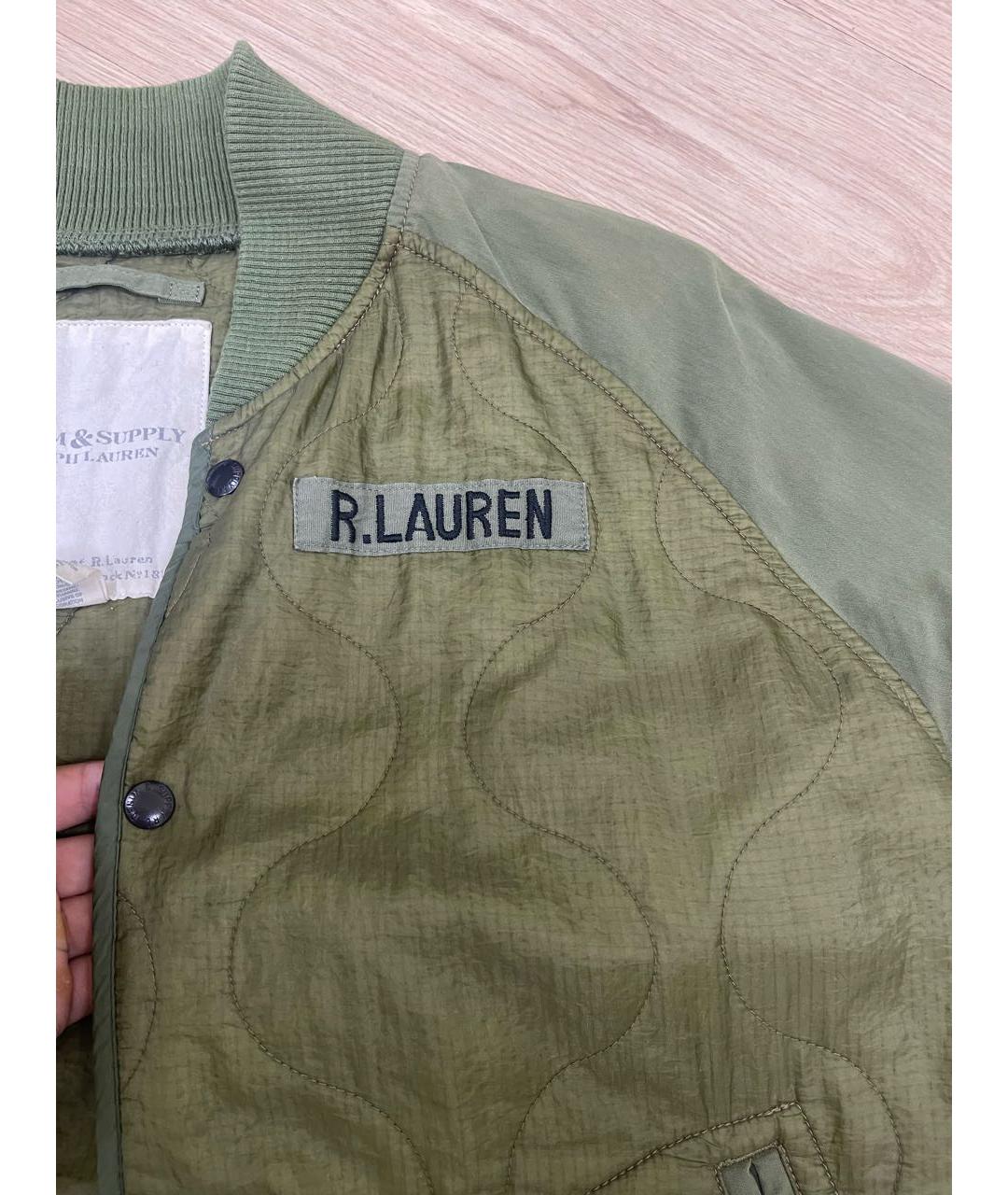 RALPH LAUREN DENIM & SUPPLY Зеленая хлопковая куртка, фото 8
