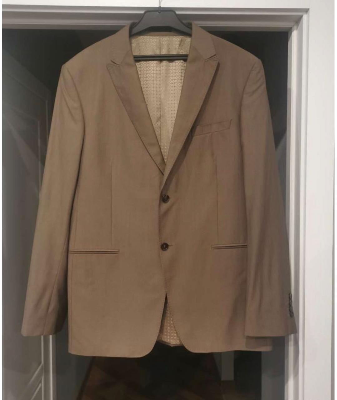KENZO Коричневый шерстяной пиджак, фото 6