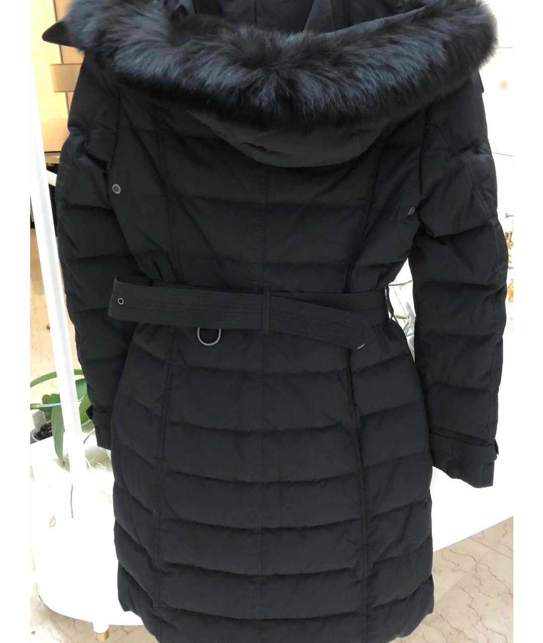 BURBERRY Черное пальто, фото 2