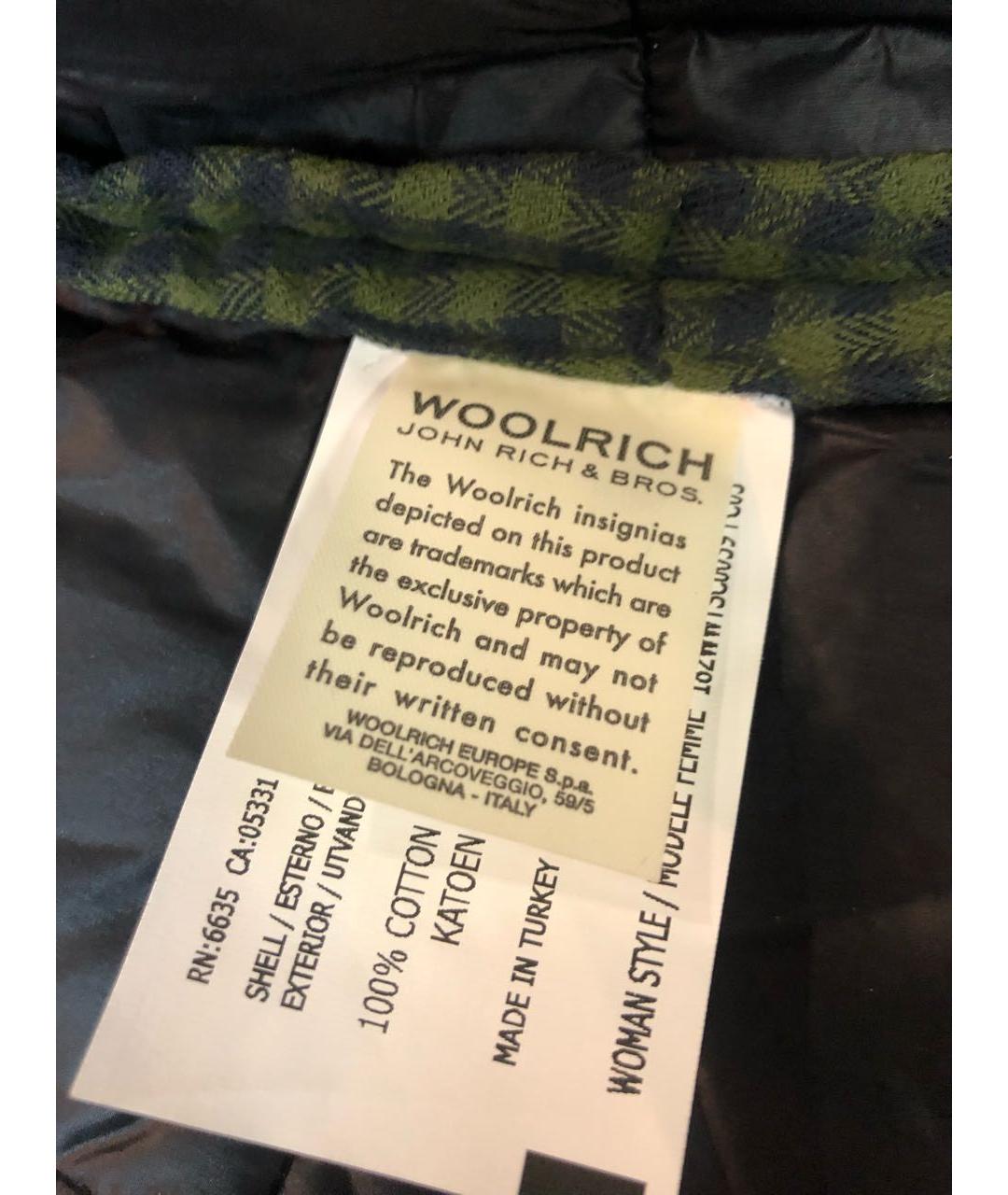 WOOLRICH Зеленая хлопковая куртка, фото 6