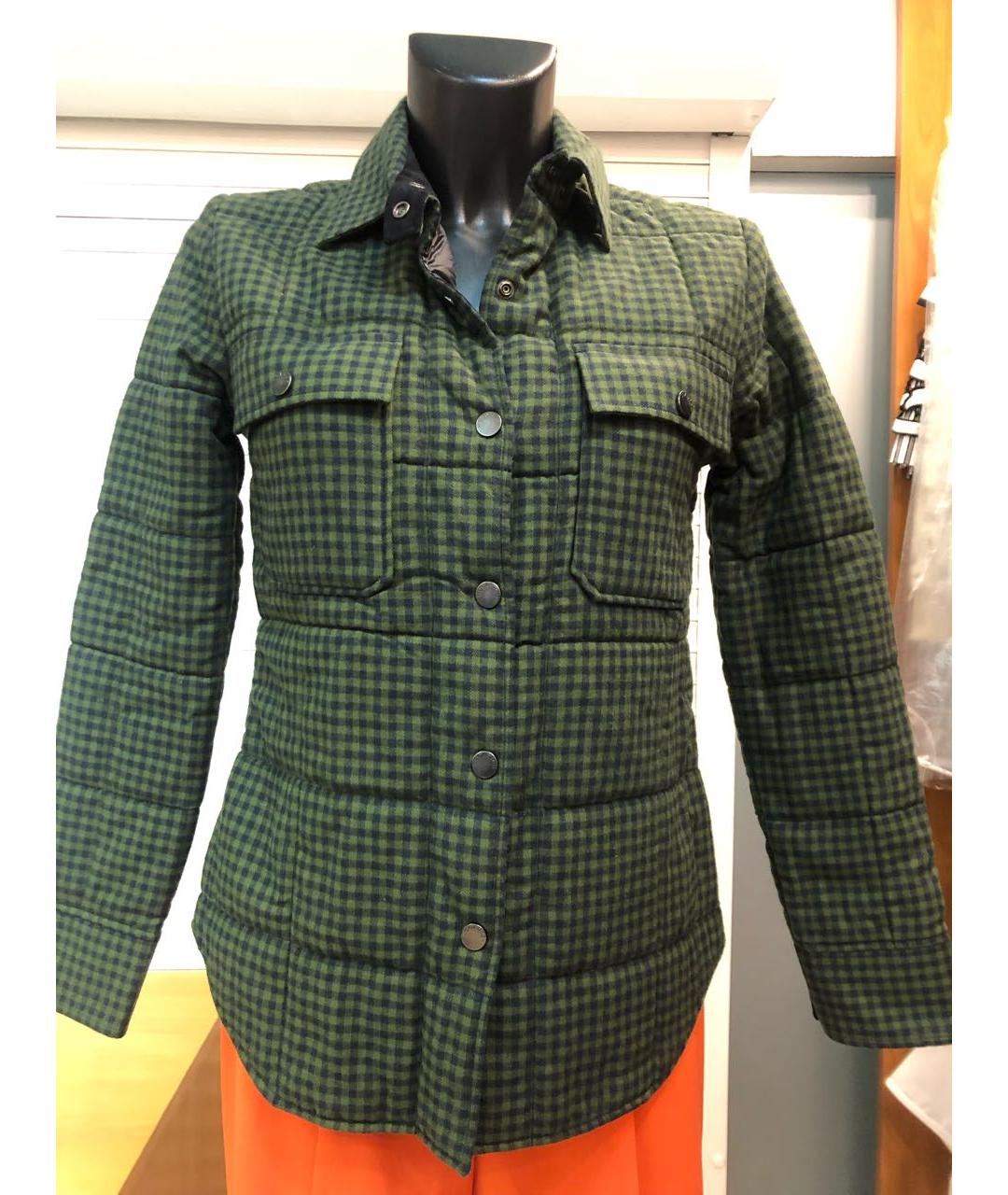 WOOLRICH Зеленая хлопковая куртка, фото 8