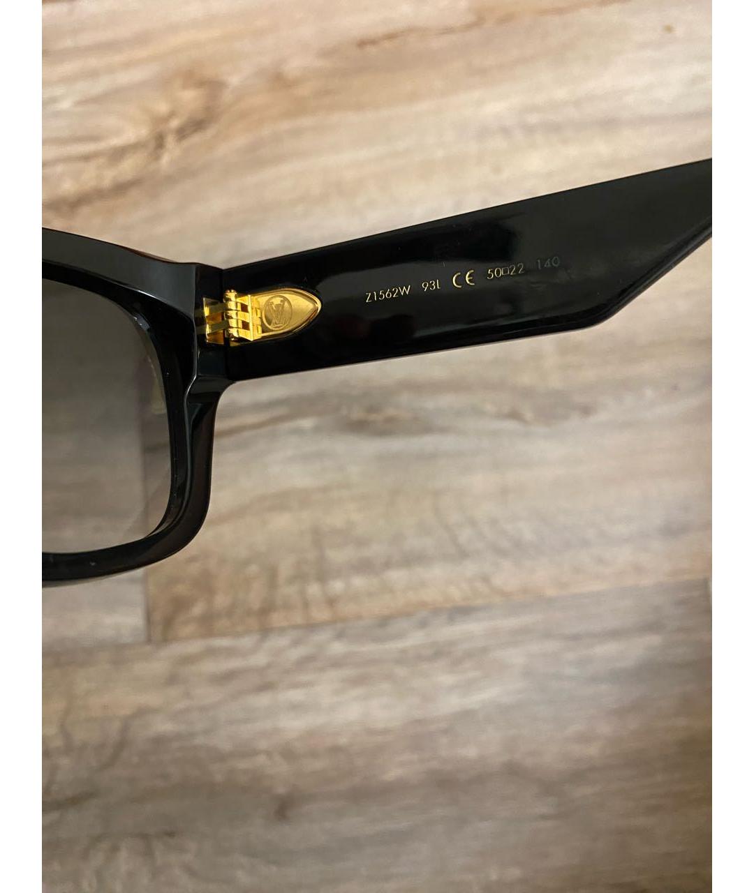LOUIS VUITTON Черные пластиковые солнцезащитные очки, фото 6