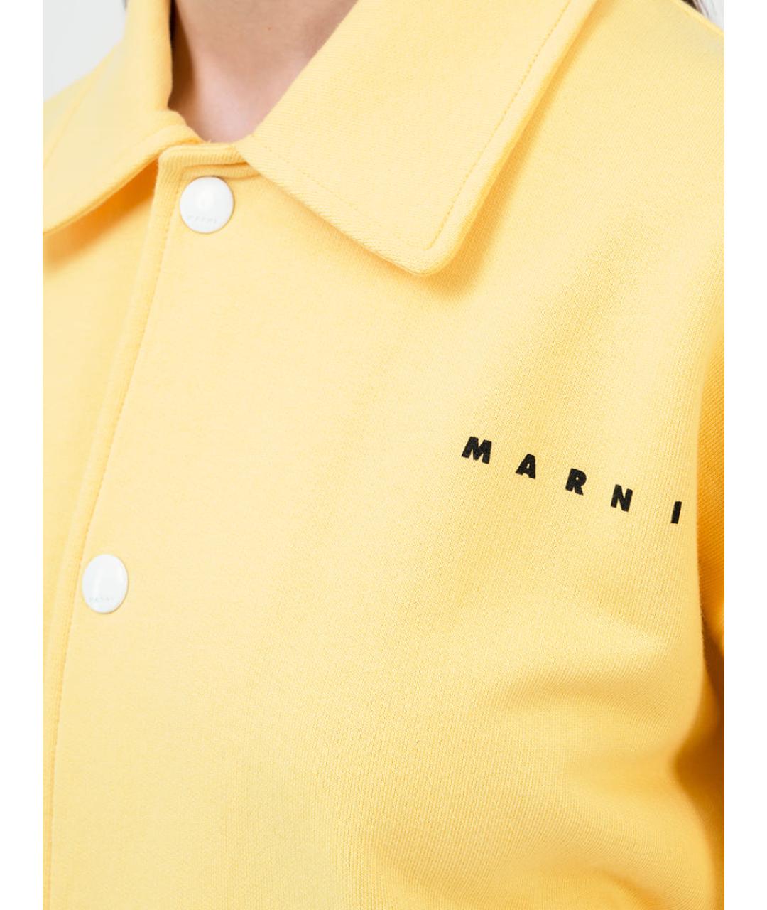 MARNI Желтая хлопковая куртка, фото 2