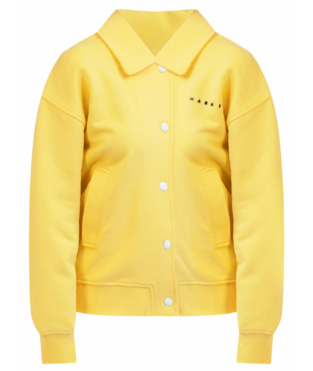 MARNI Желтая хлопковая куртка, фото 1