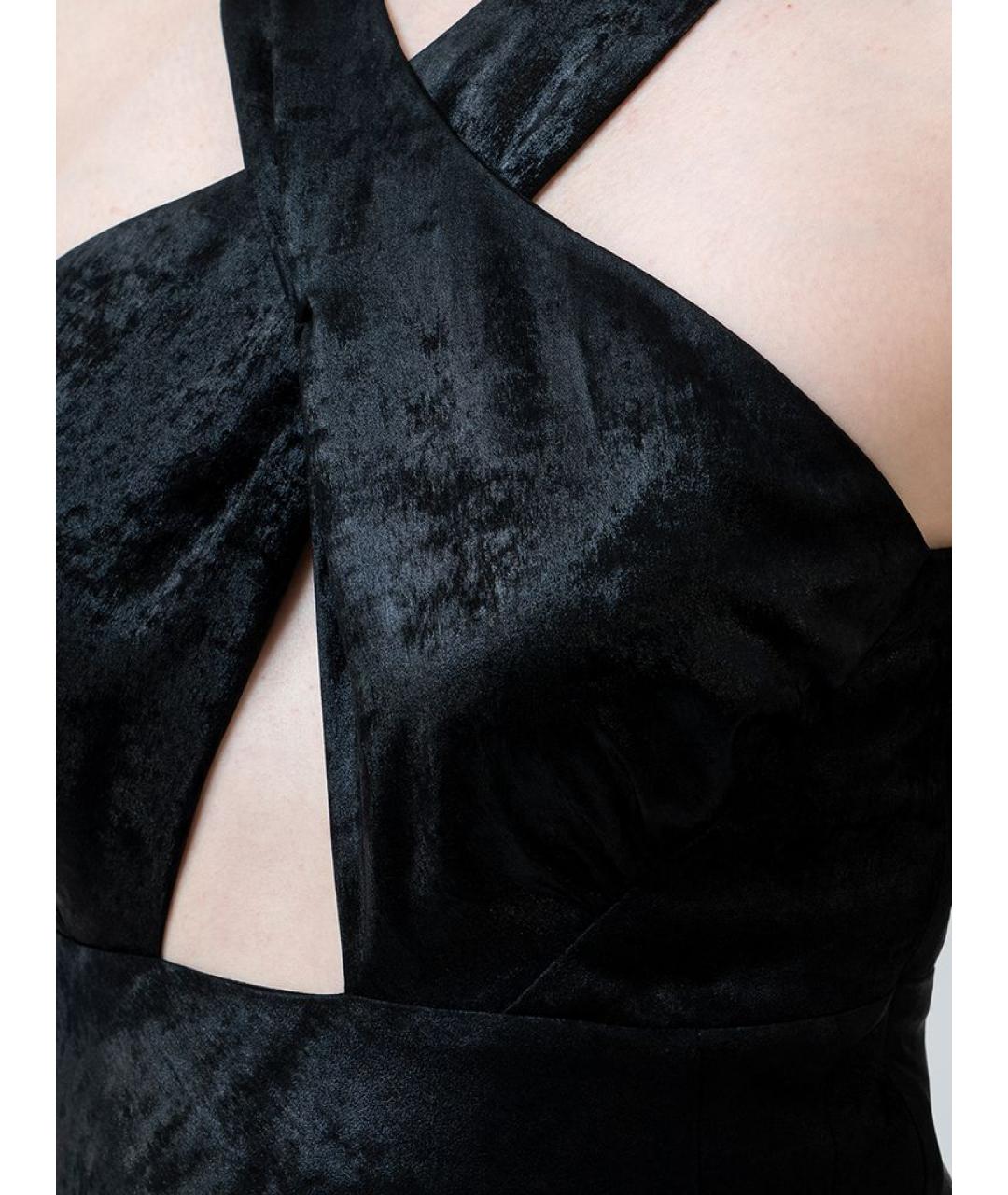 IRO Черное полиэстеровое повседневное платье, фото 4