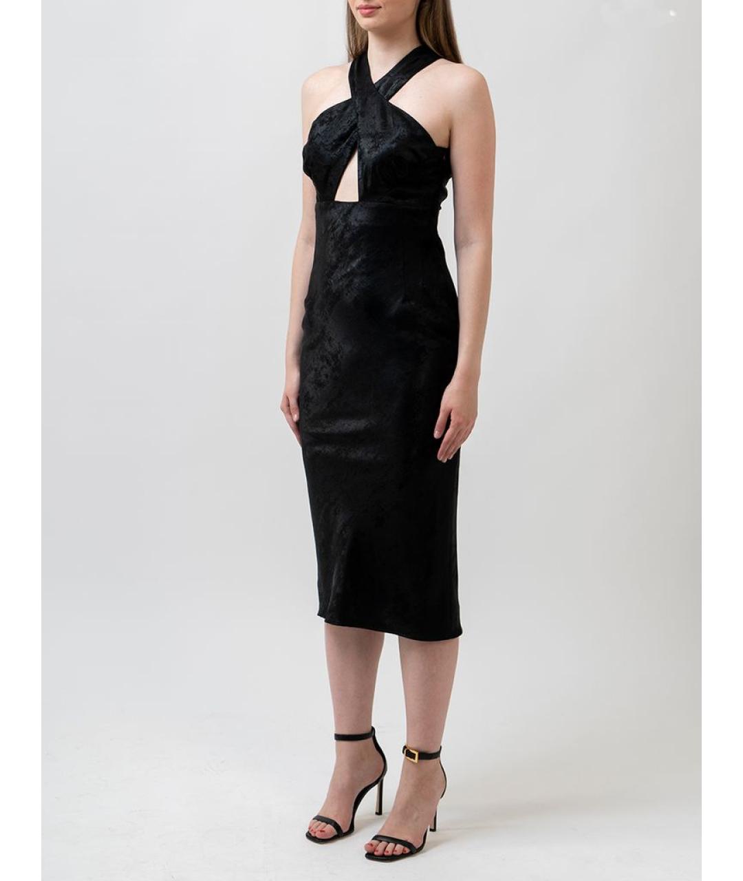 IRO Черное полиэстеровое повседневное платье, фото 5