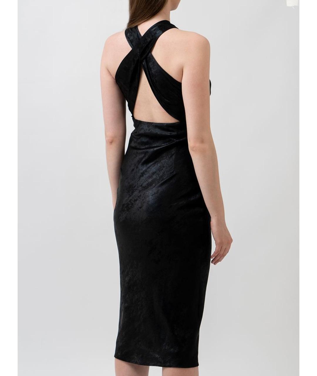 IRO Черное полиэстеровое повседневное платье, фото 3