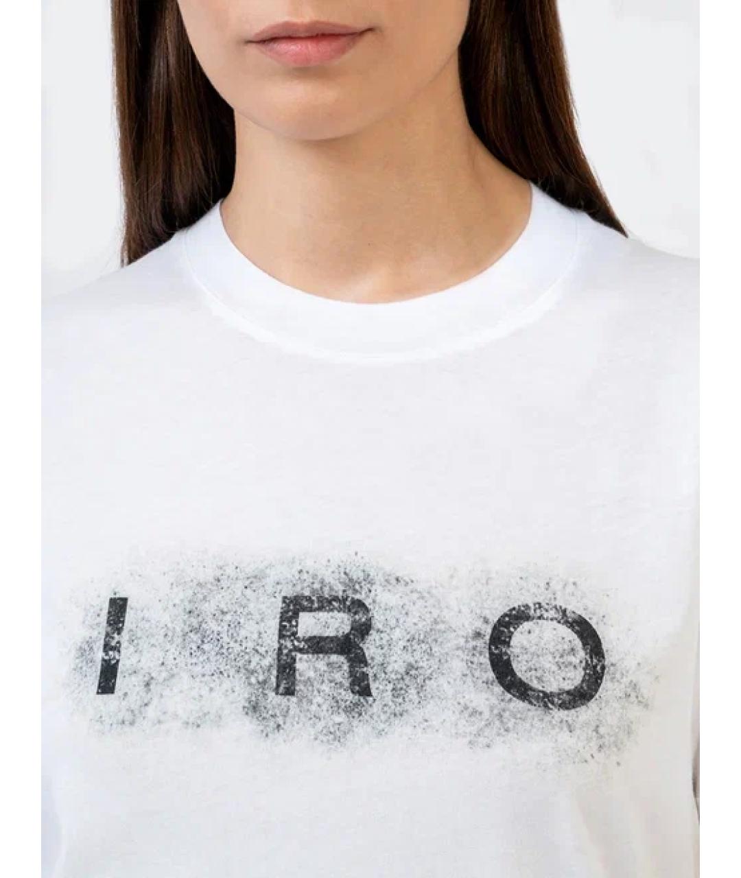 IRO Белая хлопковая футболка, фото 3