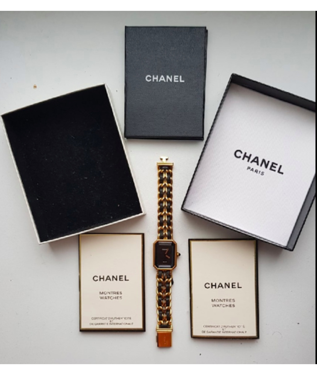 CHANEL PRE-OWNED Золотые часы из экзотической кожи, фото 4