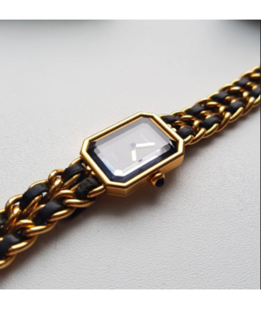 CHANEL PRE-OWNED Золотые часы из экзотической кожи, фото 2