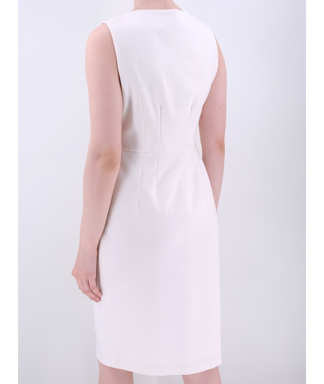 VDP Белое вискозное повседневное платье, фото 3