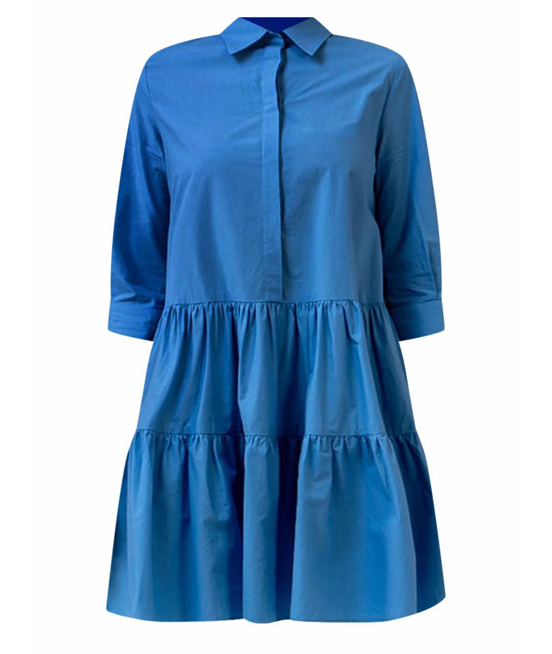 FABIANA FILIPPI Голубое хлопковое повседневное платье, фото 1