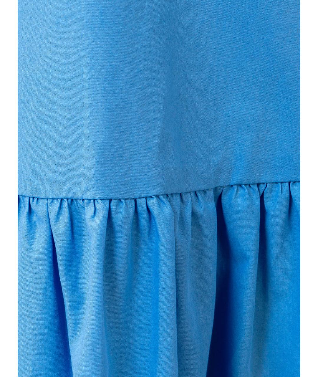 FABIANA FILIPPI Голубое хлопковое повседневное платье, фото 4
