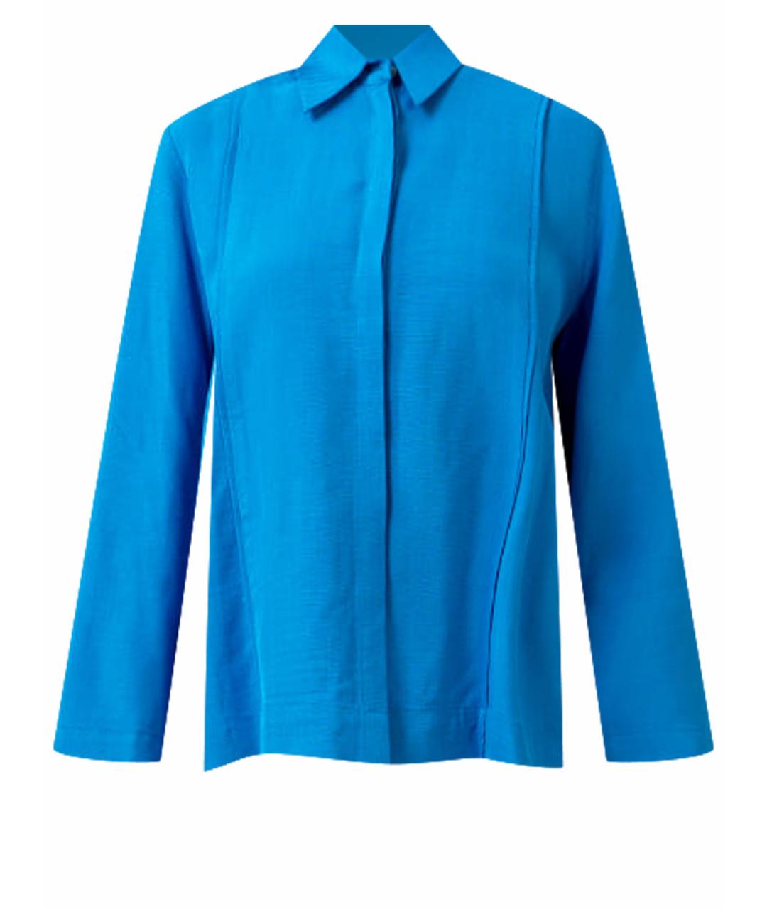 CO Голубая вискозная рубашка, фото 1
