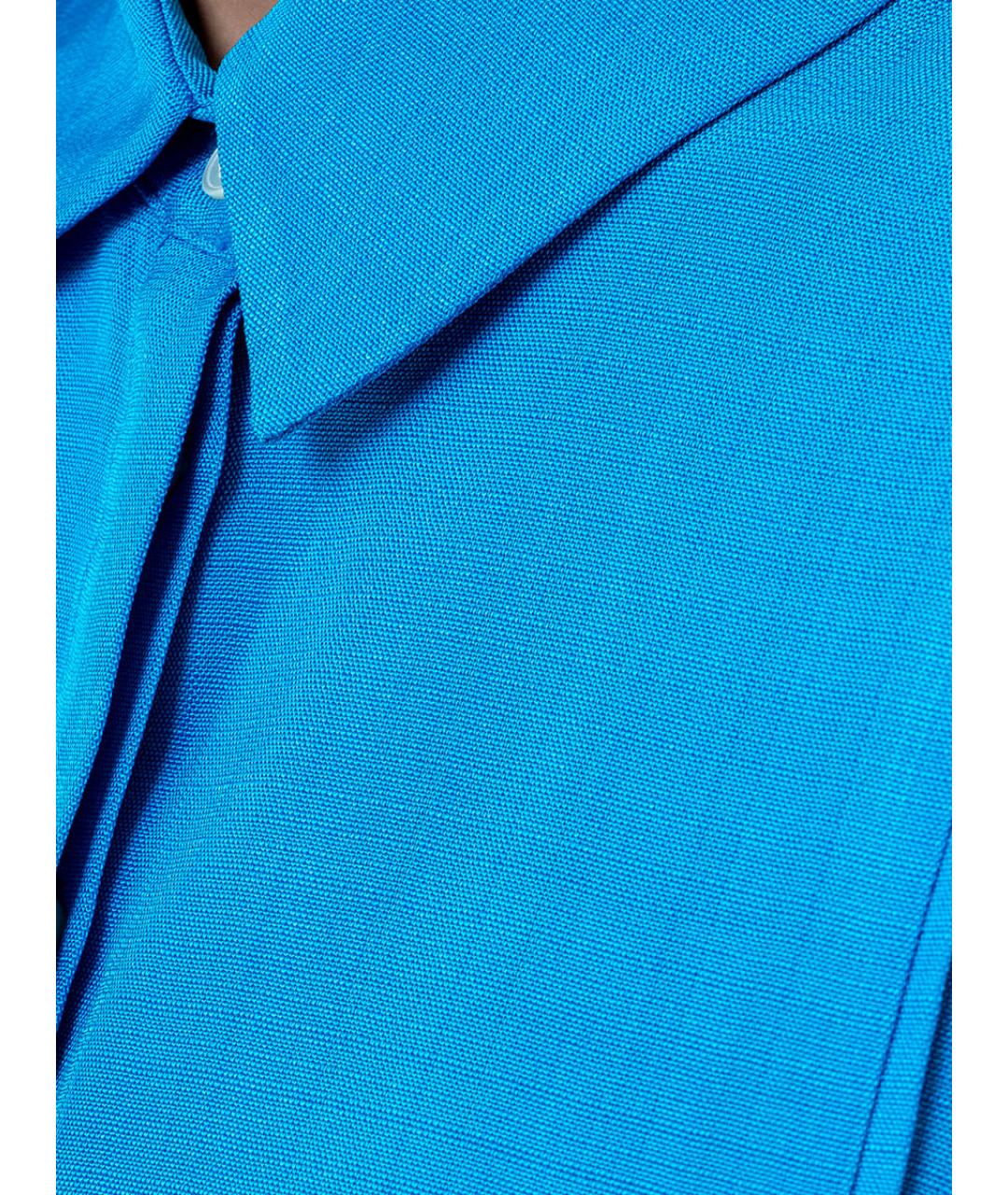 CO Голубая вискозная рубашка, фото 4