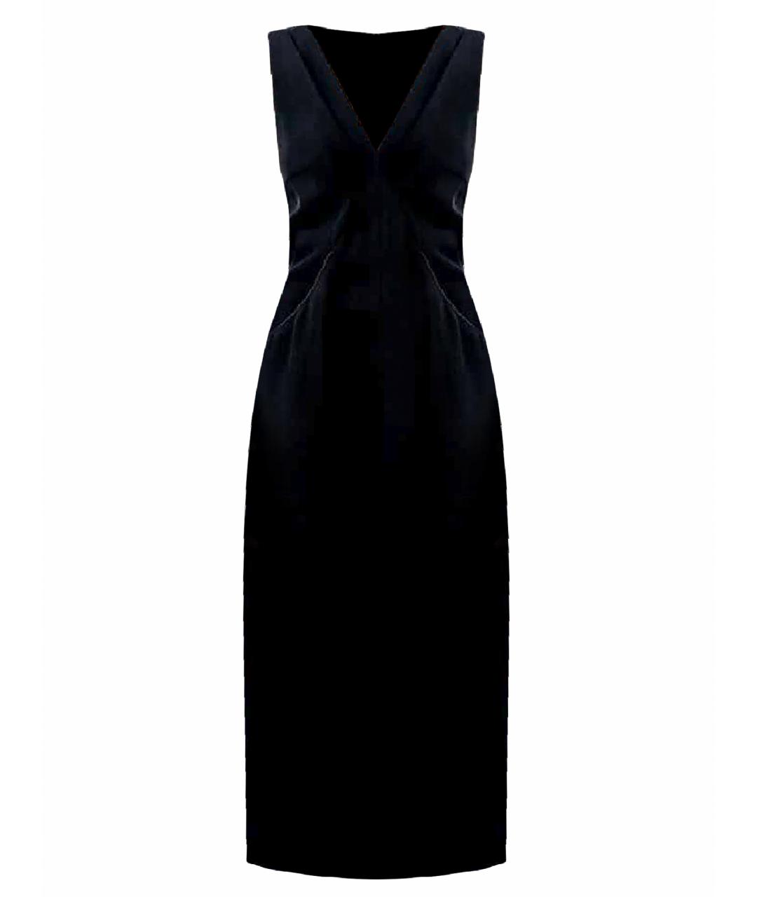 CO Черное вискозное повседневное платье, фото 1