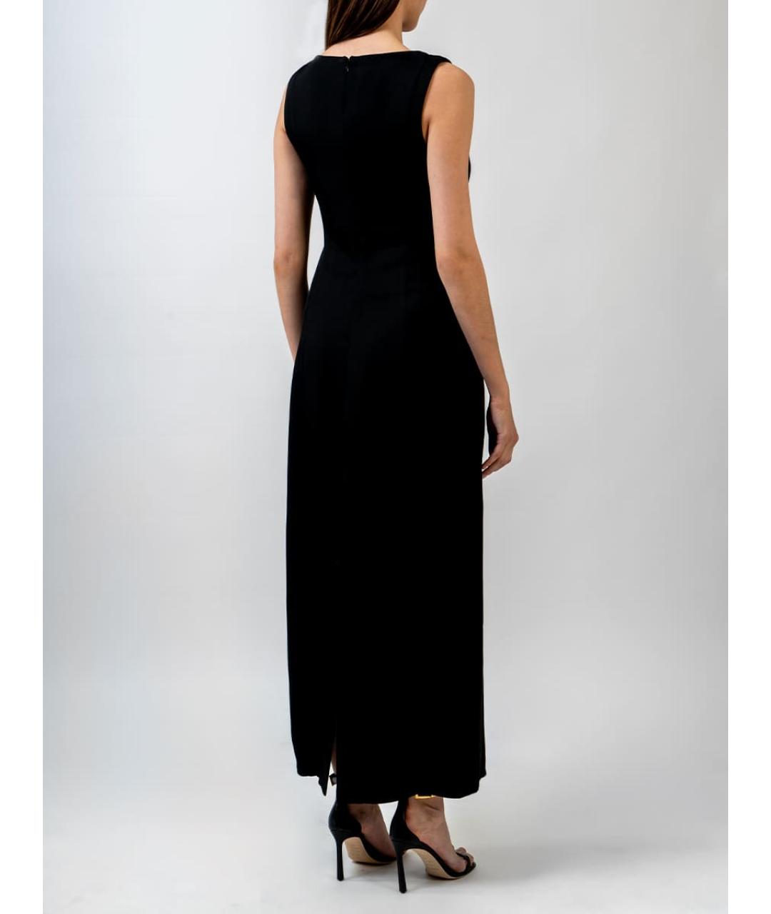 CO Черное вискозное повседневное платье, фото 2