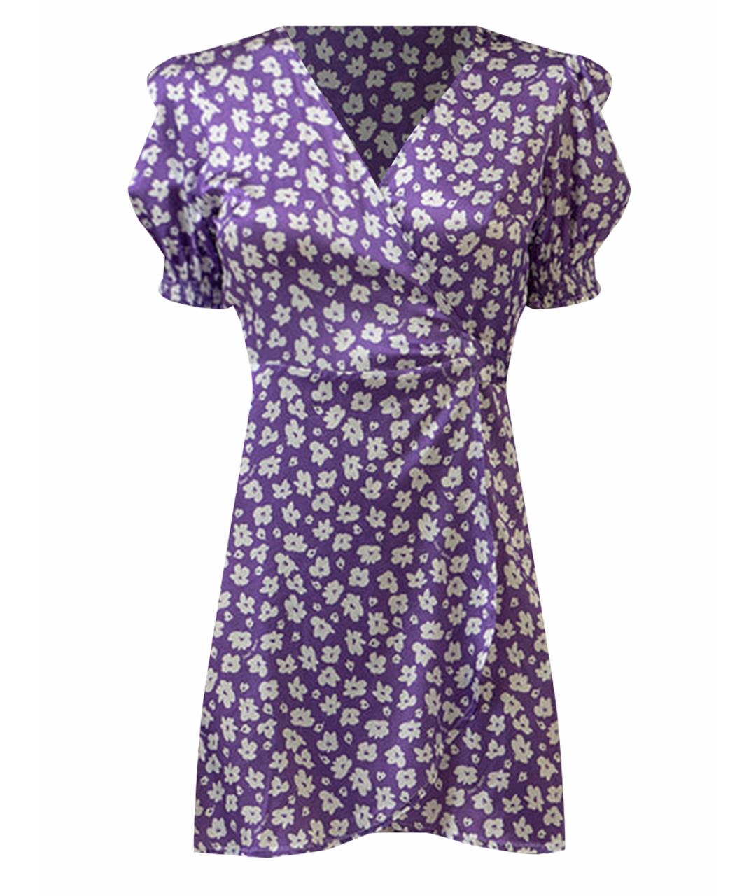 MC2 SAINT BARTH Фиолетовое вискозное повседневное платье, фото 1