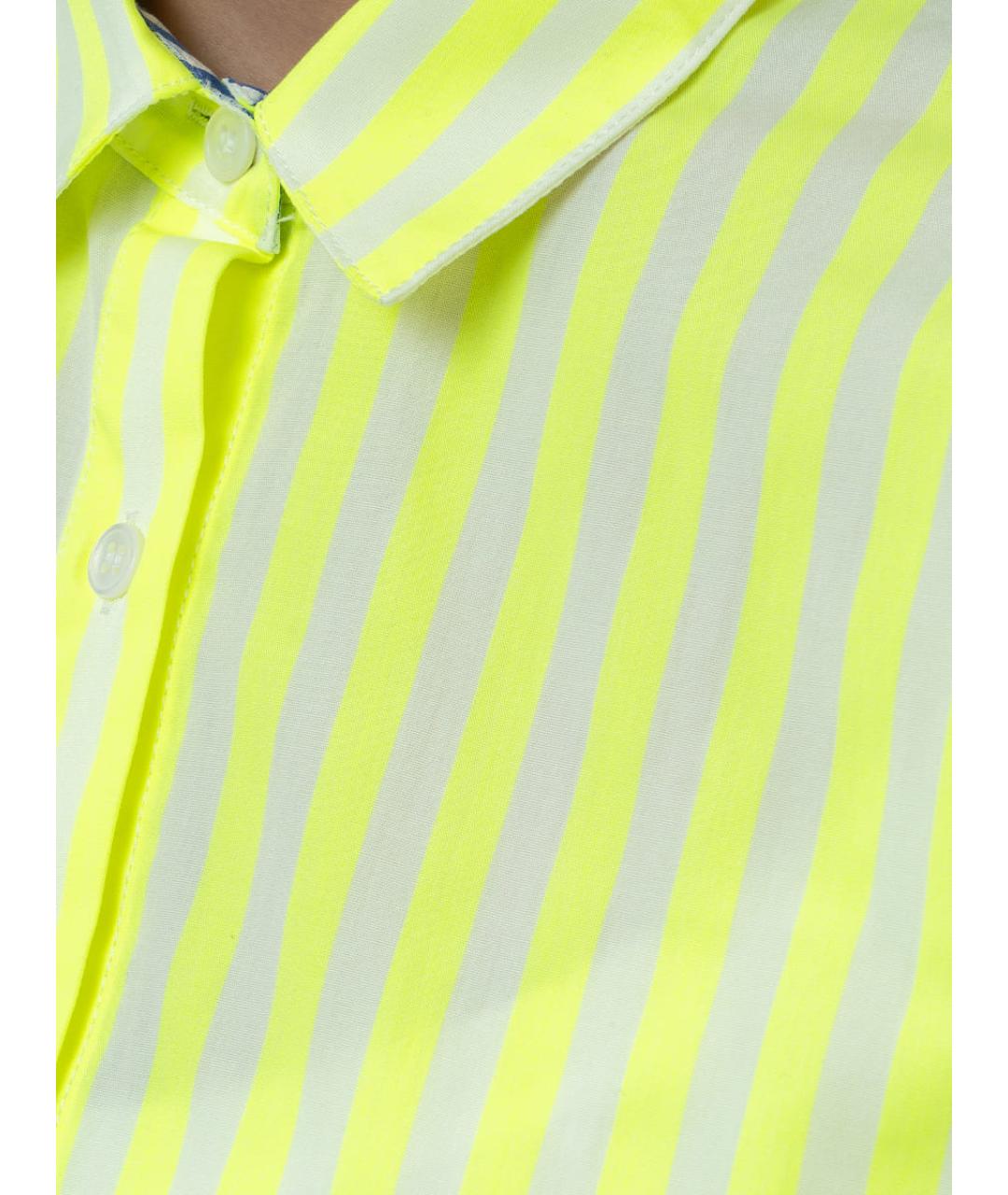 MC2 SAINT BARTH Желтая хлопковая рубашка, фото 2