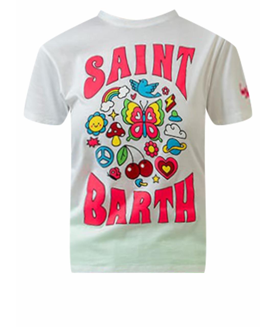 MC2 SAINT BARTH Белая хлопковая футболка, фото 1