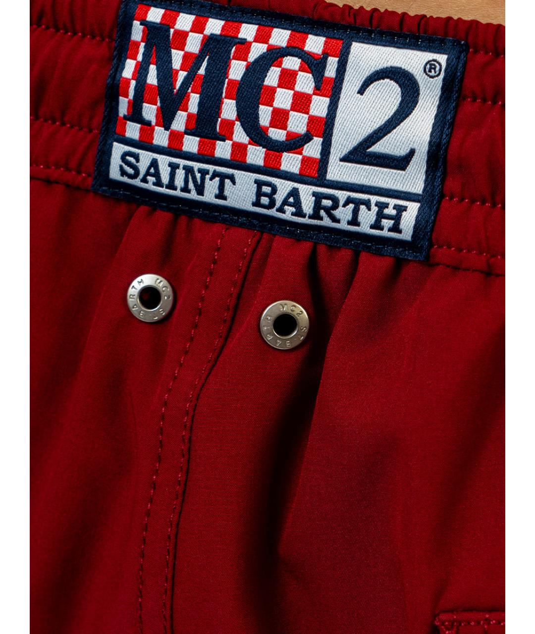 St. Barth Бордовые полиэстеровые шорты, фото 3