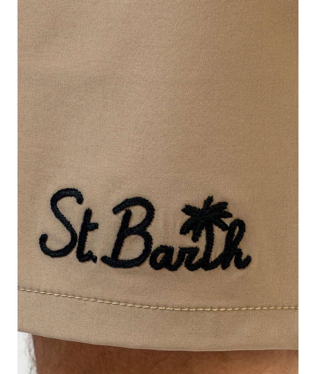 St. Barth Бежевые полиэстеровые шорты, фото 3