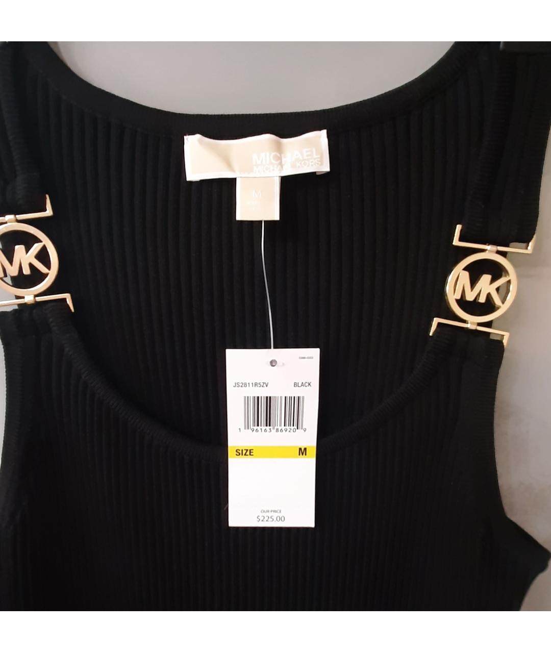 MICHAEL MICHAEL KORS Черное повседневное платье, фото 9