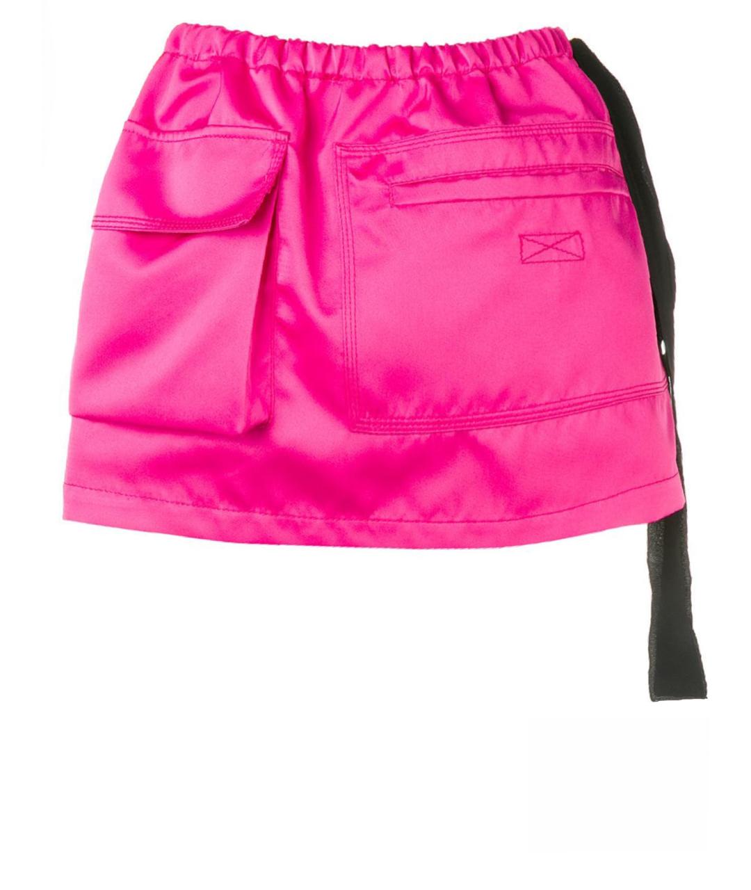 NO. 21 Розовая полиэстеровая юбка мини, фото 1