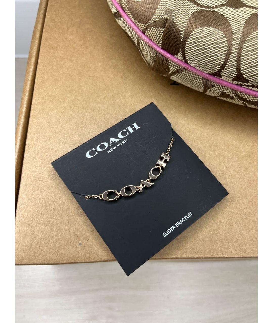 COACH Золотой браслет, фото 5